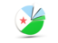 Djibouti. Pie chart with slices. Download icon.