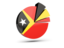 East Timor. Pie chart with slices. Download icon.