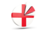 England. Pie chart with slices. Download icon.