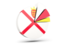 Jersey. Pie chart with slices. Download icon.