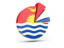 Kiribati. Pie chart with slices. Download icon.