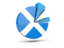 Scotland. Pie chart with slices. Download icon.