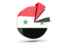 Syria. Pie chart with slices. Download icon.