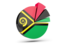 Vanuatu. Pie chart with slices. Download icon.