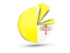 Vatican City. Pie chart with slices. Download icon.