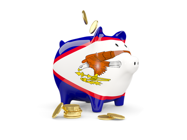 Piggy bank. Download flag icon of American Samoa at PNG format