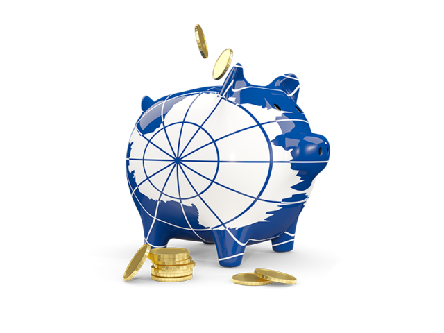 Piggy bank. Download flag icon of Antarctica at PNG format