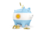 Argentina. Piggy bank. Download icon.