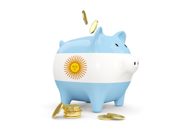 Piggy bank. Download flag icon of Argentina at PNG format