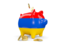 Armenia. Piggy bank. Download icon.