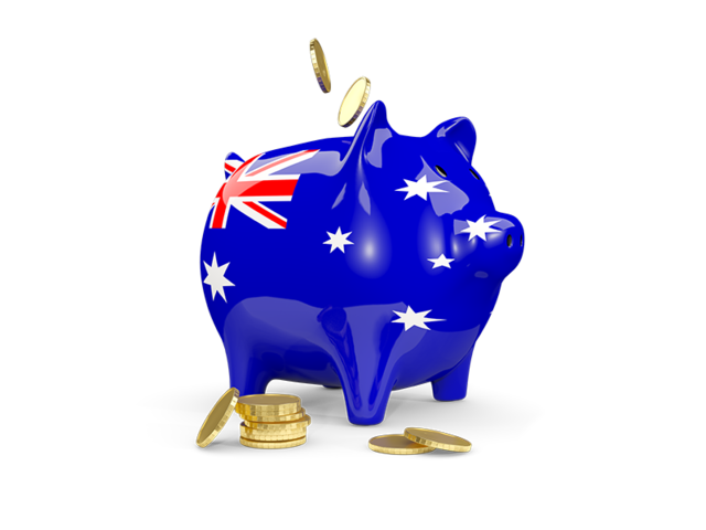 Piggy bank. Download flag icon of Australia at PNG format