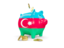 Azerbaijan. Piggy bank. Download icon.