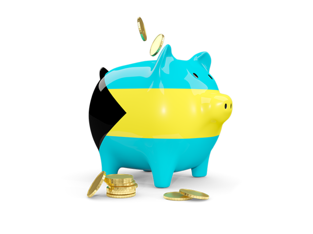 Piggy bank. Download flag icon of Bahamas at PNG format
