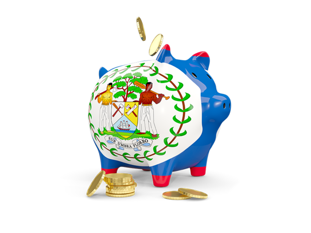Piggy bank. Download flag icon of Belize at PNG format