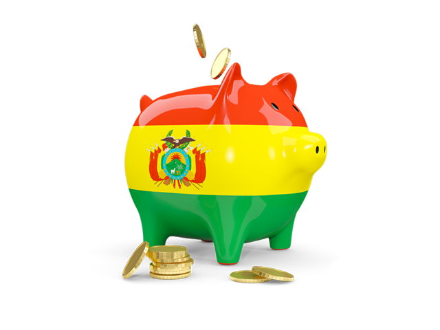 Piggy bank. Download flag icon of Bolivia at PNG format