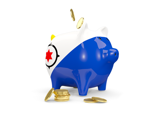 Piggy bank. Download flag icon of Bonaire at PNG format