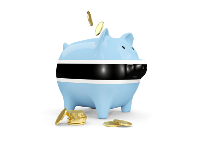 Piggy bank. Download flag icon of Botswana at PNG format