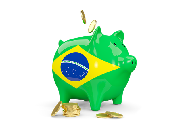 Piggy bank. Download flag icon of Brazil at PNG format