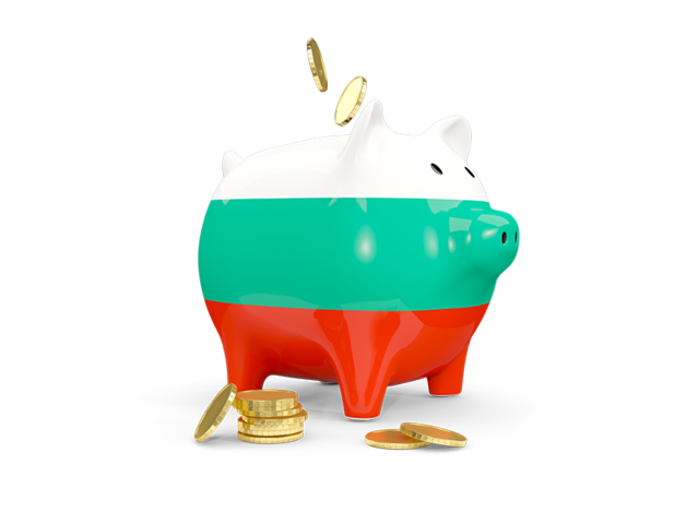Piggy bank. Download flag icon of Bulgaria at PNG format