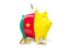 Cameroon. Piggy bank. Download icon.