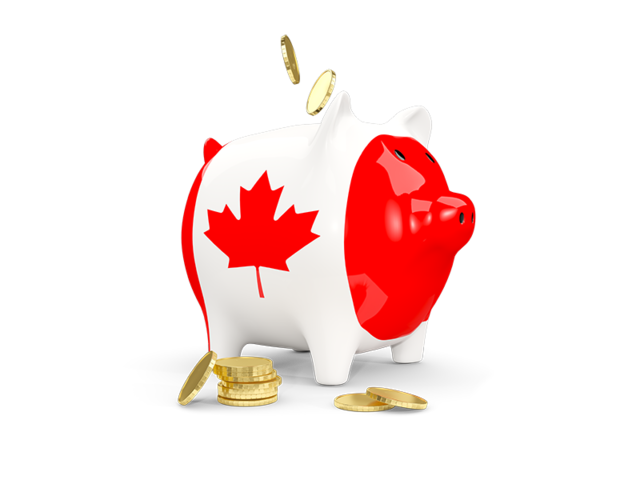 Piggy bank. Download flag icon of Canada at PNG format