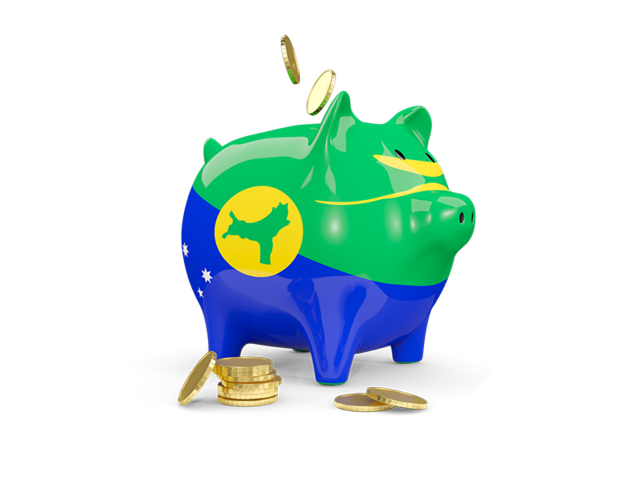 Piggy bank. Download flag icon of Christmas Island at PNG format