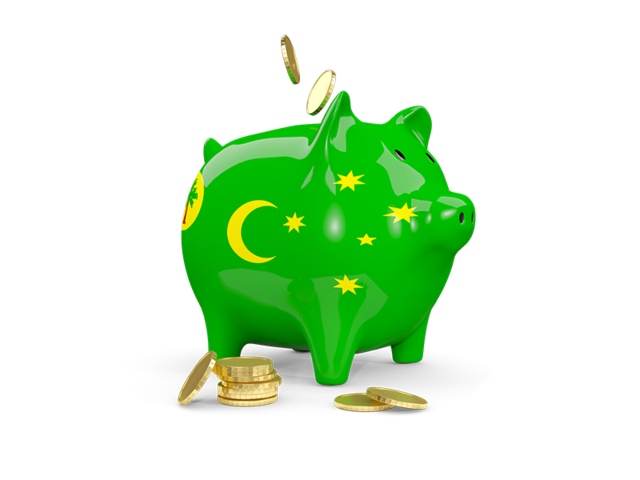 Piggy bank. Download flag icon of Cocos Islands at PNG format