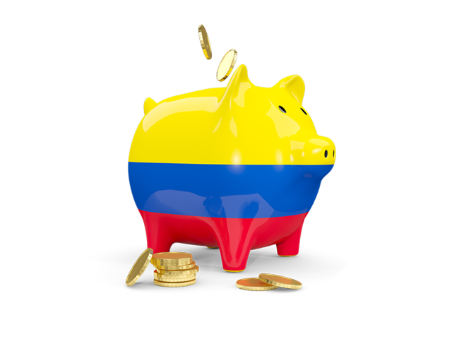 Piggy bank. Download flag icon of Colombia at PNG format