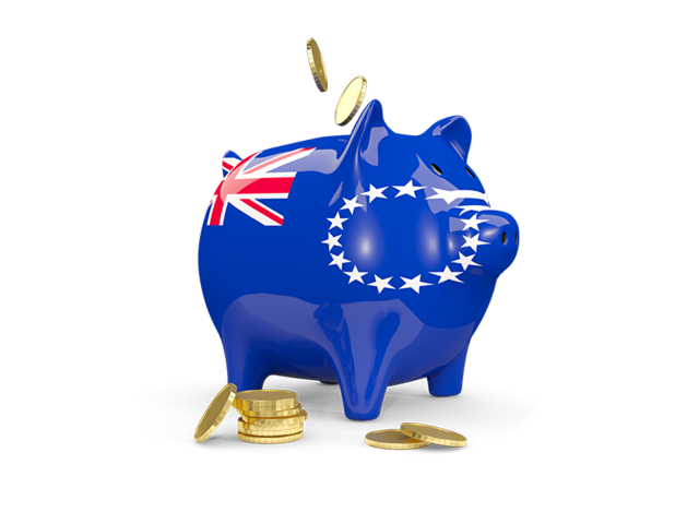 Piggy bank. Download flag icon of Cook Islands at PNG format