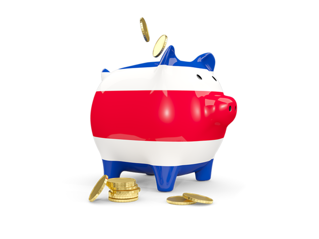 Piggy bank. Download flag icon of Costa Rica at PNG format