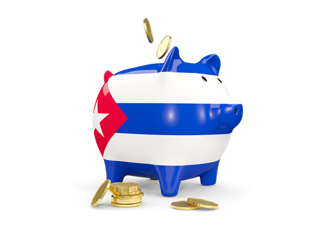 Piggy bank. Download flag icon of Cuba at PNG format