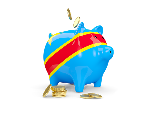 Piggy bank. Download flag icon of Democratic Republic of the Congo at PNG format