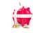 Denmark. Piggy bank. Download icon.