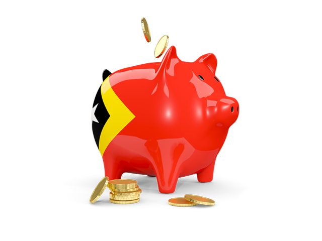Piggy bank. Download flag icon of East Timor at PNG format