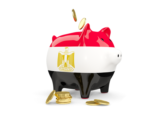 Piggy bank. Download flag icon of Egypt at PNG format