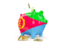 Eritrea. Piggy bank. Download icon.