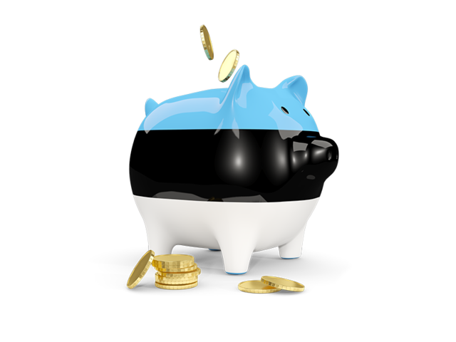 Piggy bank. Download flag icon of Estonia at PNG format