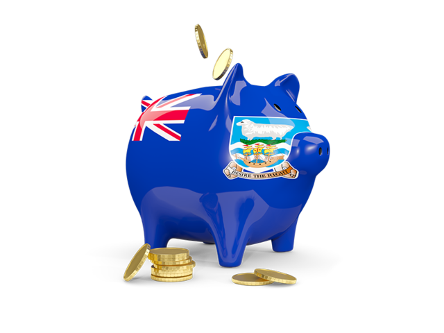 Piggy bank. Download flag icon of Falkland Islands at PNG format