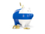 Finland. Piggy bank. Download icon.