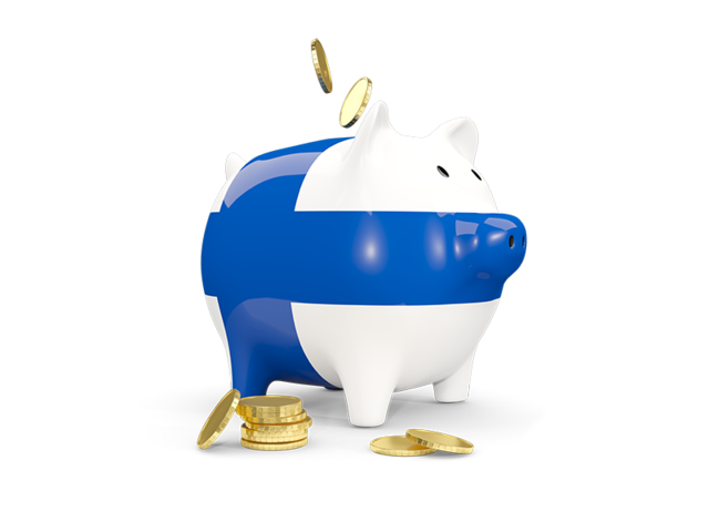 Piggy bank. Download flag icon of Finland at PNG format