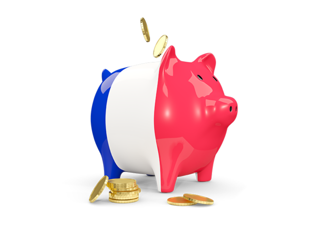 Piggy bank. Download flag icon of France at PNG format