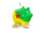 French Guiana. Piggy bank. Download icon.
