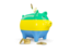 Gabon. Piggy bank. Download icon.