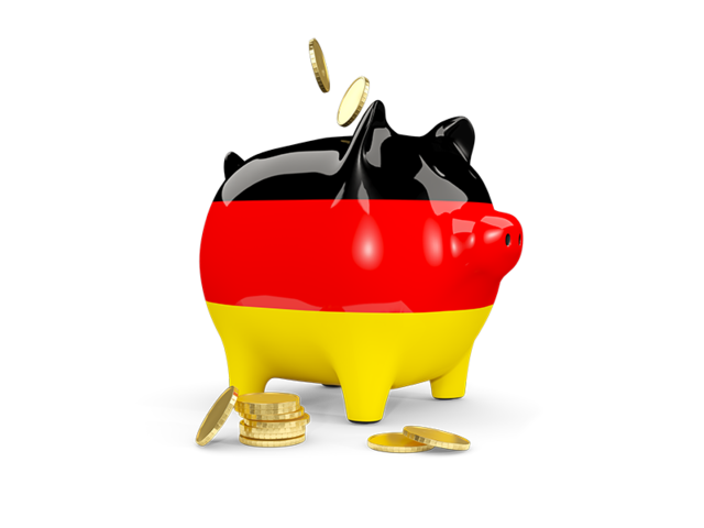 Piggy bank. Download flag icon of Germany at PNG format