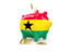 Ghana. Piggy bank. Download icon.