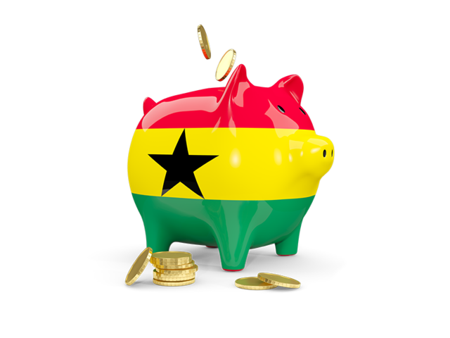 Piggy bank. Download flag icon of Ghana at PNG format