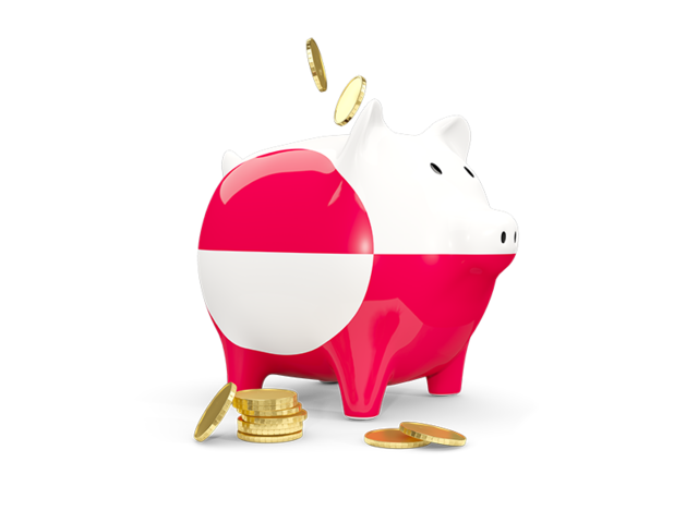 Piggy bank. Download flag icon of Greenland at PNG format