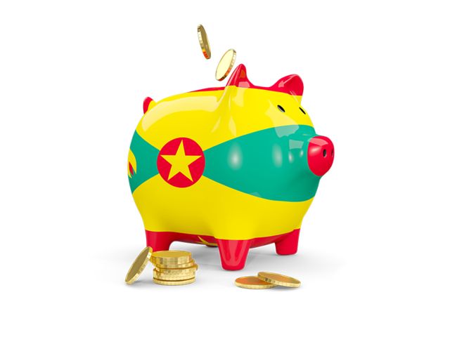 Piggy bank. Download flag icon of Grenada at PNG format