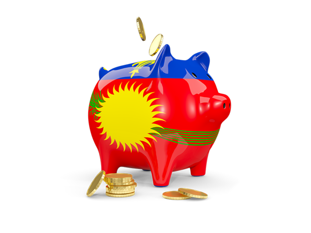 Piggy bank. Download flag icon of Guadeloupe at PNG format