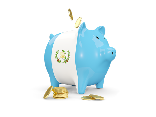 Piggy bank. Download flag icon of Guatemala at PNG format